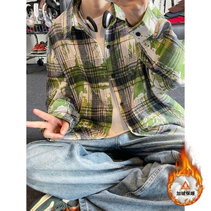 秋季格子衬衫休闲内搭衬衣高级感外套男C2239-特P28/CJ9741-特P42