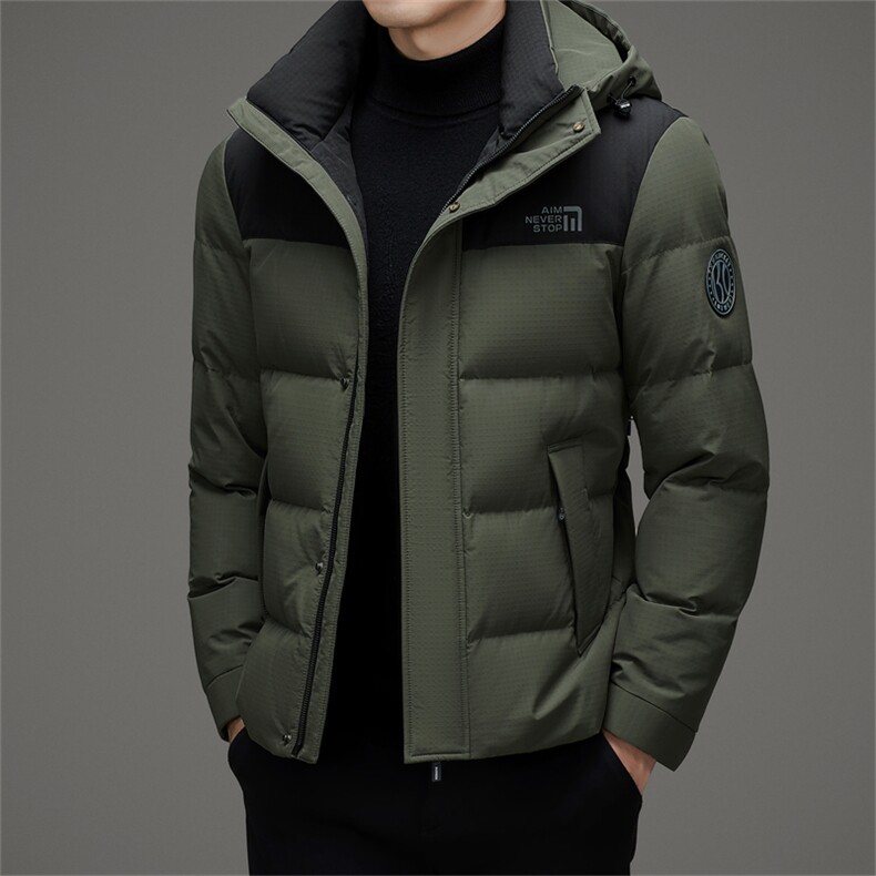 DAJ823-5钱塘2020-2冬季厚款简约休闲中年男士羽绒服P210,男装羽绒服,钱塘207-2