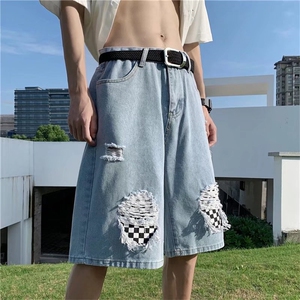 高街牛仔短裤男夏季五分裤D6658P35图片