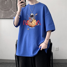 纯棉短袖t恤男大码半袖打底衫宽松体恤衫DX17287-P20大皂风，男装T恤，电商A040