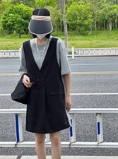 2022拼接假两件连衣裙，女装连衣裙，雷洛奇丽