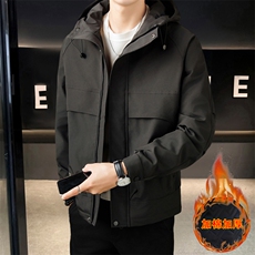 加棉加厚外套男士休闲连帽夹克潮流时尚男棉衣NM190-P105，男装夹克，星座310B-3