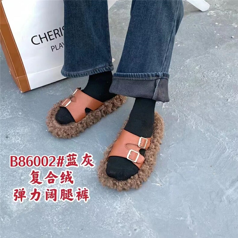 复合绒阔腿裤，其它，QZFF 秋子风帆