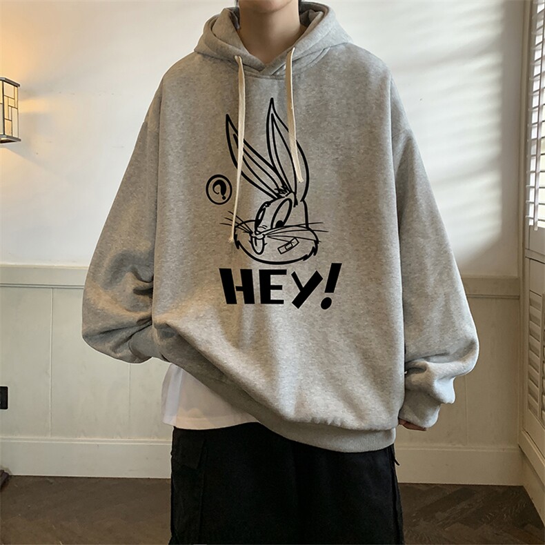 纯棉连帽卫衣男大码运动帽衫宽松薄WY2179-P35 加绒款-P40图片