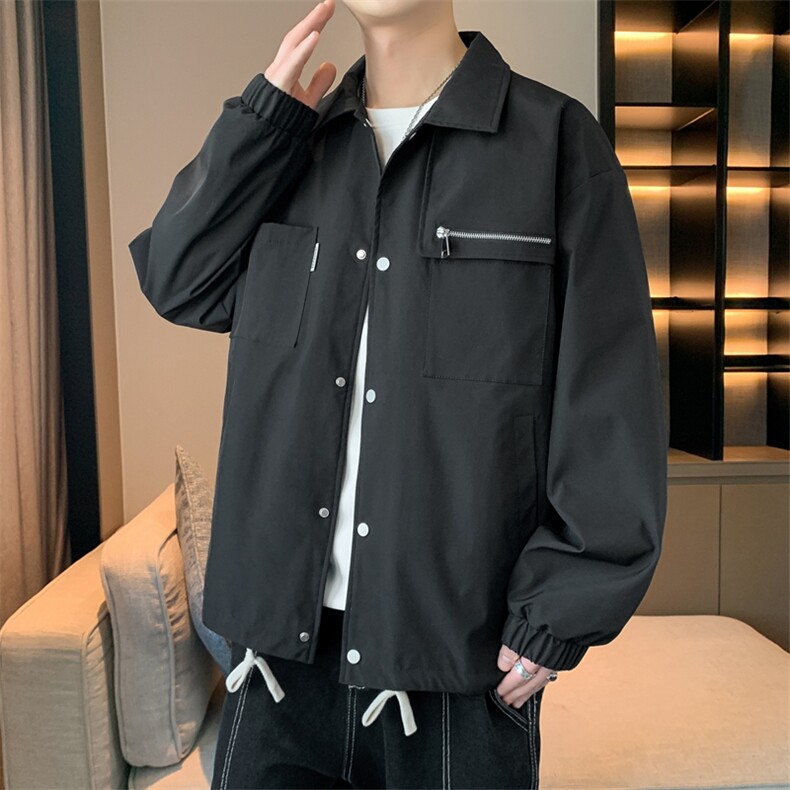 男士外套夹克工装2024新款男生潮牌冲锋衣服JK171-P78,男装夹克,星座308B-2