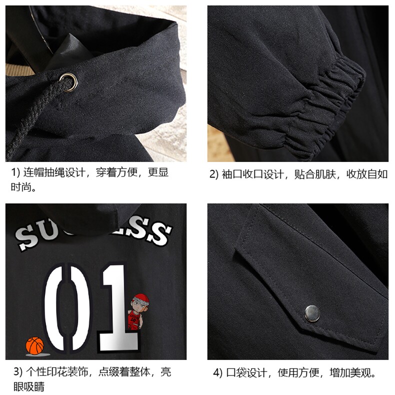 JK41205-P85加棉款-P115纯棉连帽夹克男士大码工装夹克男砖墙,男装夹克,电商A040A