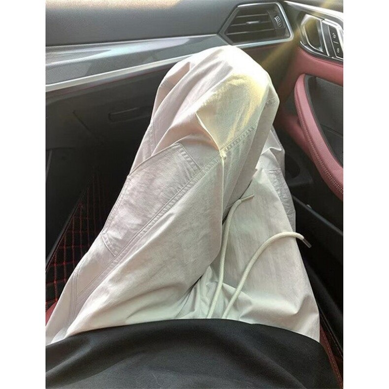 夏季薄款休闲冰丝裤男女同款立体腰围百搭宽松痞帅长裤KZ336,男装休闲裤,星座1116A（原606A-3）
