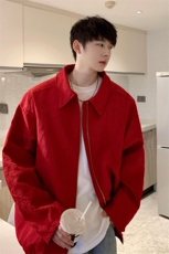 1港风大码M-5XL情侣百搭夹克外套男：聚酯纤维JK8742P75控108，男装夹克，星座226-2