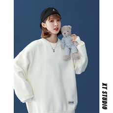 @中性风冬新款2021毛衣圆领纯色针织衫上衣A125-C011-P65女类，男装针织衫/毛衣，电商A125