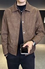 皮衣外套男款春秋季2025新款男装夹克C317-5536-P145，男装夹克，电商C317