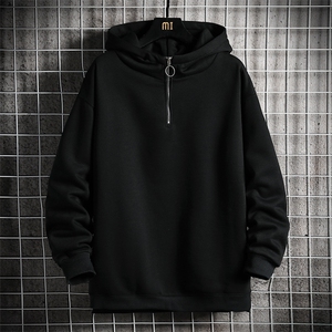 A115-P45拉链连帽卫衣男士大码宽松棒球服男外套男 网格挂拍图片