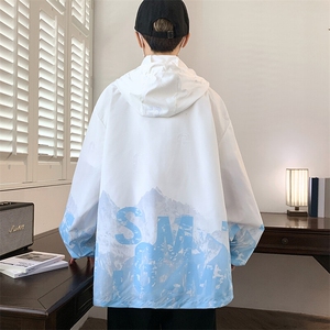 夏季新款2025男士潮牌字母防晒衣薄款青少年连帽夹克FS8206-P23图片