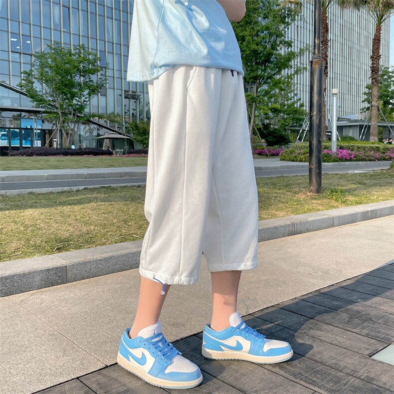 ！2023夏季男士七分裤百搭短裤宽松运动7分中裤六分裤DK02P40,男装休闲裤,电商B220