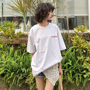 万针全刺绣工艺抖音得物高品质260克重磅纯棉双纱美式高街短袖T恤图片