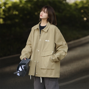 春季新款现货中性风夹克户外纯色衬衫领外套DSA157B-JK178-P75