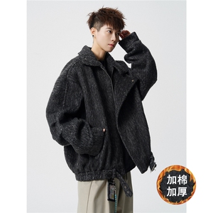 现货大翻领CIEAN FIT韩系加厚棉衣痞帅港风外套N61-P135控178图片