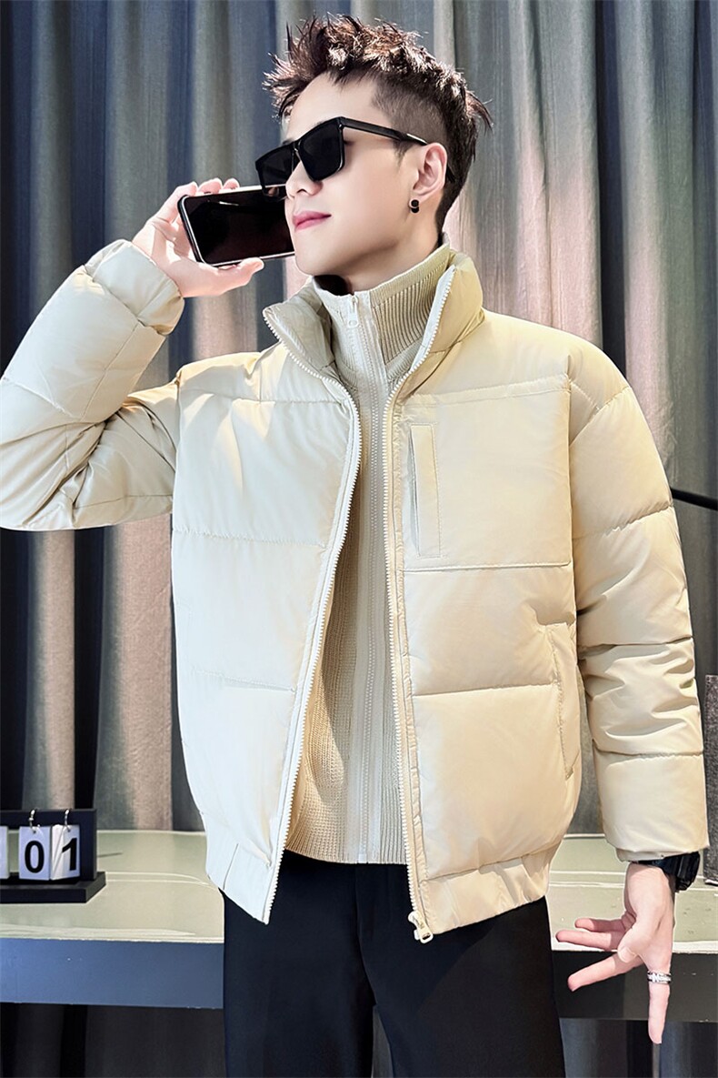 MY8675-P138控178拼接立领棉袄时尚休闲加厚假两件棉服男冬季新款,男装棉衣,星座102A（原电商D309-1）
