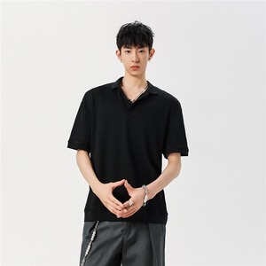 夏季新款提花冰丝透气修身POLO衫PL2566-特批35控68图片