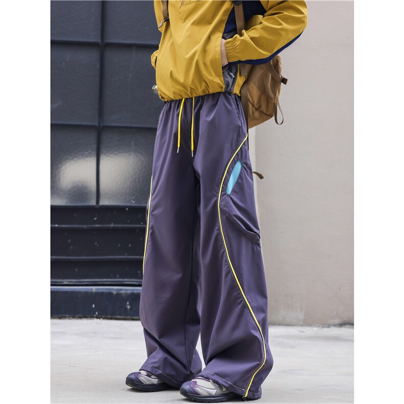 春季新款户外线条拼接机能设计山系冲锋裤B315-K26007-特p45控88,男装休闲裤,电商B315