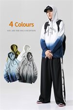 2021春秋季新款男士套头连帽卫衣韩版潮流渐变外套上衣服DF73T，男装卫衣，电商A102