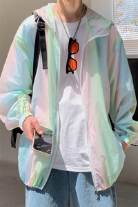 F3050/P38现货七彩防晒衣男夏季防晒服宽松遮阳运动薄款外套夹克图片