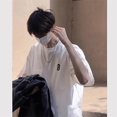 可设48小时发货支持抖音得物来样二开230克重磅美式短袖t恤MT409，男装T恤，电商A486-1