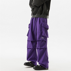 8XL-M刺绣冲锋裤男款大码春秋户外机能登山裤直筒阔腿裤KZ020P50，男装休闲裤，电商B312