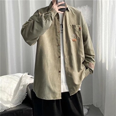 长袖衬衫男港风日系外套高质量C8025P35，男装衬衫，星座1116-2