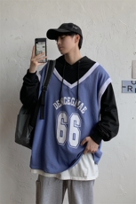 ins超火的潮牌情侣卫衣韩版宽松连帽卫衣男外套XZ404-2-WY80，男装卫衣，星座409(原A307）