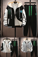 新款冬季卫衣棒球服连帽夹克男装青少年运动休闲套装DF316-2P85，男装休闲套装，电商A086