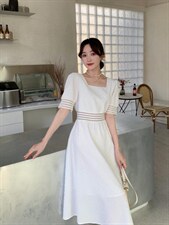 现货夏季新款露腰弹力连衣裙，女装连衣裙，西子阁