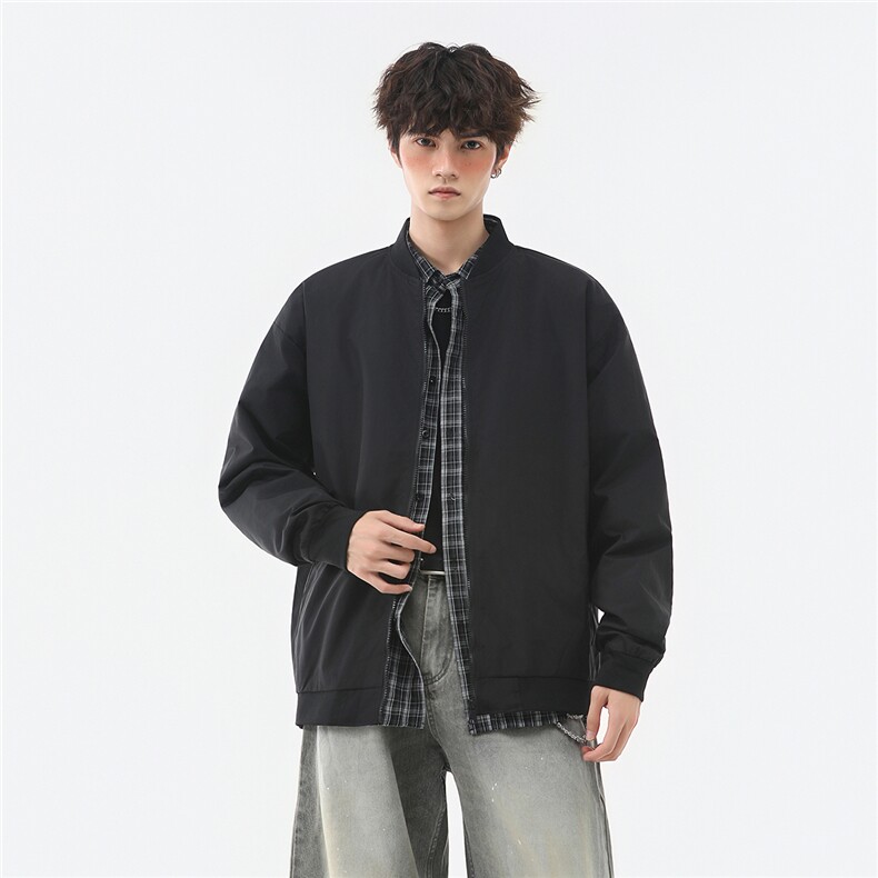 美式高阶秋季棒球服飞行员夹克休闲痞帅百搭情侣外套J54667TP35,男装夹克,电商A247