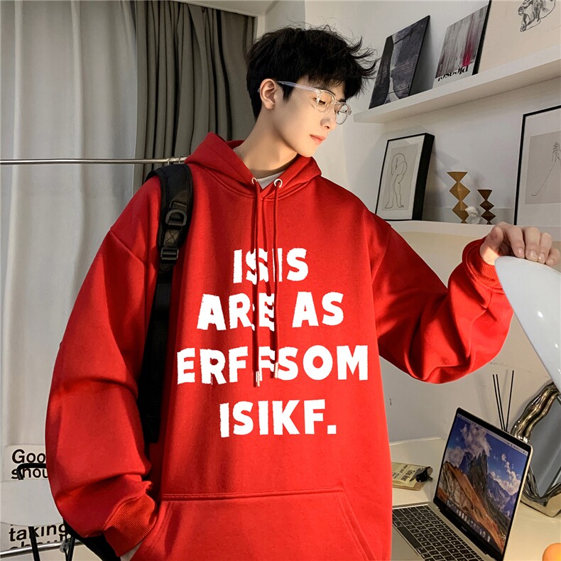 ！重磅大码M-4XL得物品质加厚连帽卫衣RH6227-特P35加绒42,男装卫衣,星座610B-1