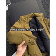 现货美式高街休闲夹克冬季三防立领纯色户外工装加厚棉服外套，男装夹克，电商A486