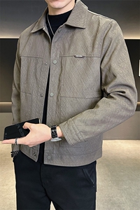 加绒皮衣外套男秋冬季2025新款加厚款机车皮夹克 A313-K9931-P155图片