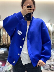 春季新款韩版ins潮夹克开衫棒球服宽松短款外套图片