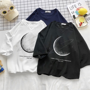 Q11246-P30 月球春夏季七分袖t恤男大码五分袖男短袖中袖 小清新图片