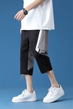 7XL-M 2023夏季新款港风七分裤男中性风男女中裤工装休闲裤加大码图片