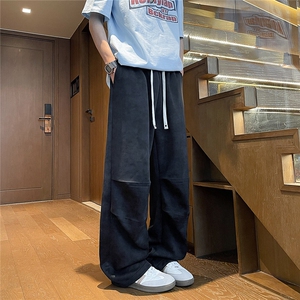 K5026/特P40新品扎染脏脏裤休闲裤男女直筒裤高街运动长裤子图片