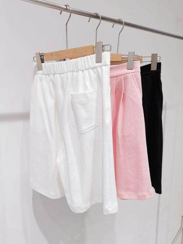 现货、简约、时尚、质地柔软舒适短裤，女装，素墨