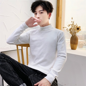 男跑量新款半高领针织衫毛衣时尚帅气1018-M001-P19-4XL-5XL-P22图片
