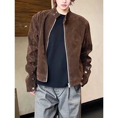 百搭潮流原宿慵懒ins气质哈灵顿外套磨砂质感日系新款W6759-P72，女装短外套，星座412-3