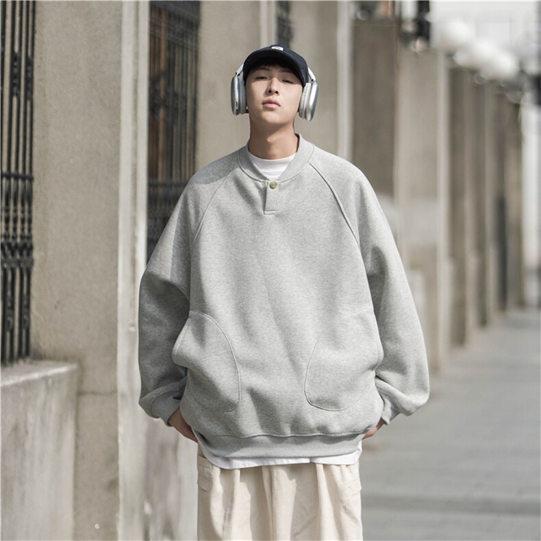Cityboy高街440克圆领纯色卫衣秋冬潮男棉套头外套BW001-P70控98,男装卫衣,星座216(原A116)