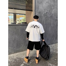 260克纯棉潮牌印花短袖ZX0145-P28，男装T恤，星座313A(原308A-2)