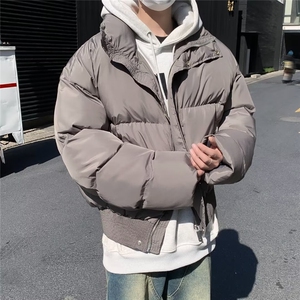 棉服男士冬季潮短款棉衣外套设计感加厚宽松立领面包服棉袄 M9097图片