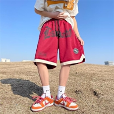 直筒男夏季休闲裤数字五分裤青春流行中高腰运动裤潮宽松型，男装休闲裤，星座716-3