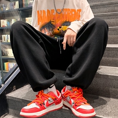 春季新品男士纯色松紧腰长裤2023简约时尚运动裤束脚卫裤K21-P40，男装休闲裤，电商A441-1