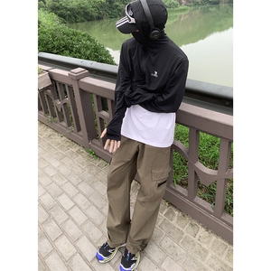 B221 美式ins街头hiphop宽松休闲多口袋工装裤子 LK23120-P65控88图片