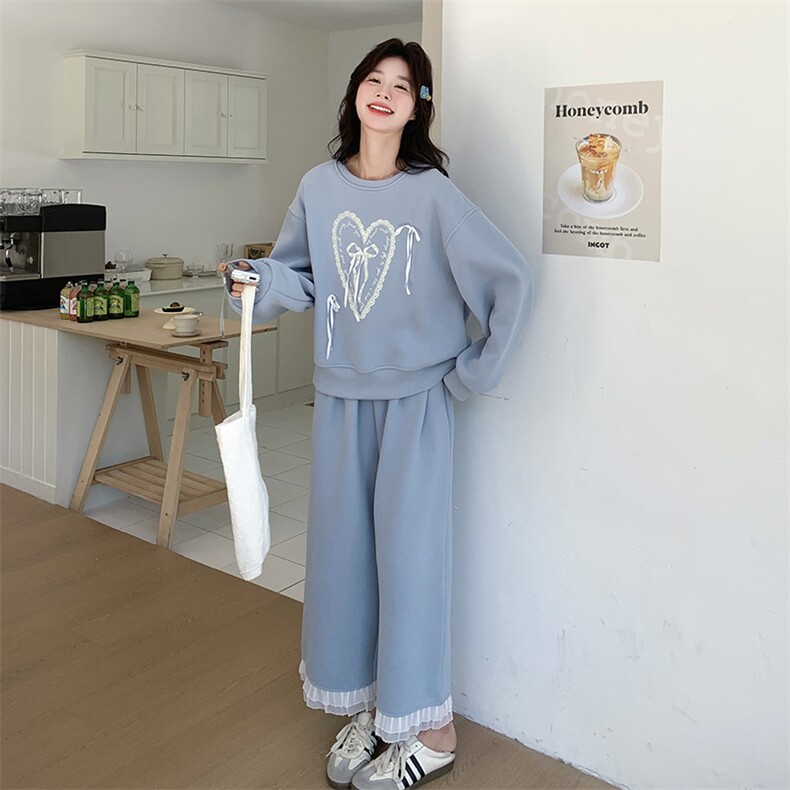 新品蓝色卫衣套装2C198-5902-P165K238,女装套装/套裙,2C198