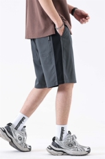 美式牛仔短裤男2025夏季新款拼接宽松做旧运动直筒裤316#-P49，男装牛仔裤，电商A178-1